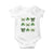St Patricks Day Coquette Bow Baby Onesie Lucky Shamrock Aesthetic