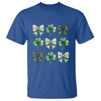 St Patricks Day Coquette Bow T Shirt Lucky Shamrock Aesthetic