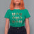 St Patricks Day Coquette Bow T Shirt For Women Lucky Shamrock Aesthetic