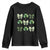 St Patricks Day Coquette Bow Youth Sweatshirt Lucky Shamrock Aesthetic