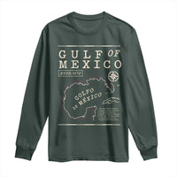Gulf of Mexico Long Sleeve Shirt Golfo De Mexico Historic Map 1672