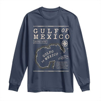 Gulf of Mexico Long Sleeve Shirt Golfo De Mexico Historic Map 1672