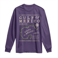 Gulf of Mexico Long Sleeve Shirt Golfo De Mexico Historic Map 1672