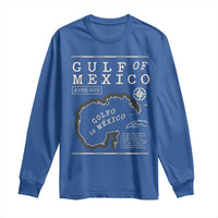 Gulf of Mexico Long Sleeve Shirt Golfo De Mexico Historic Map 1672