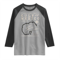 Gulf of Mexico Raglan Shirt Golfo De Mexico Historic Map 1672 TS02