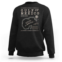 Gulf of Mexico Sweatshirt Golfo De Mexico Historic Map 1672 TS02