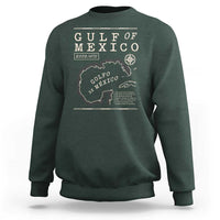 Gulf of Mexico Sweatshirt Golfo De Mexico Historic Map 1672 TS02