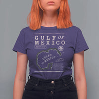 Gulf of Mexico T Shirt For Women Golfo De Mexico Historic Map 1672 TS02