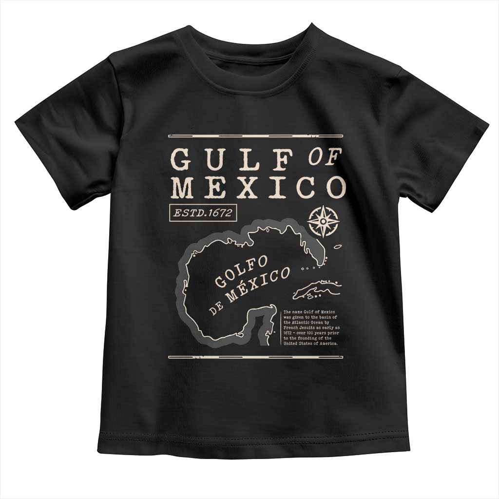 Gulf of Mexico Toddler T Shirt Golfo De Mexico Historic Map 1672