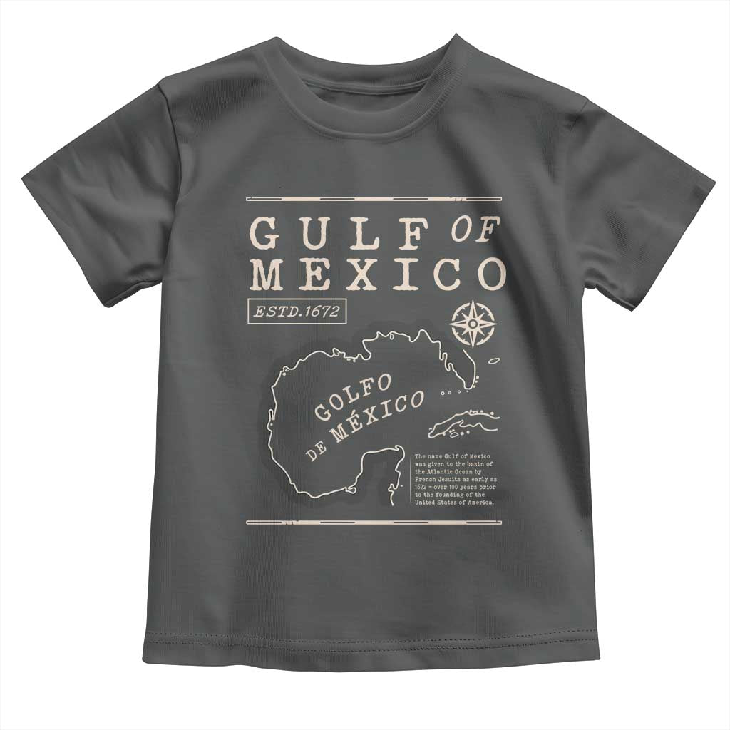 Gulf of Mexico Toddler T Shirt Golfo De Mexico Historic Map 1672