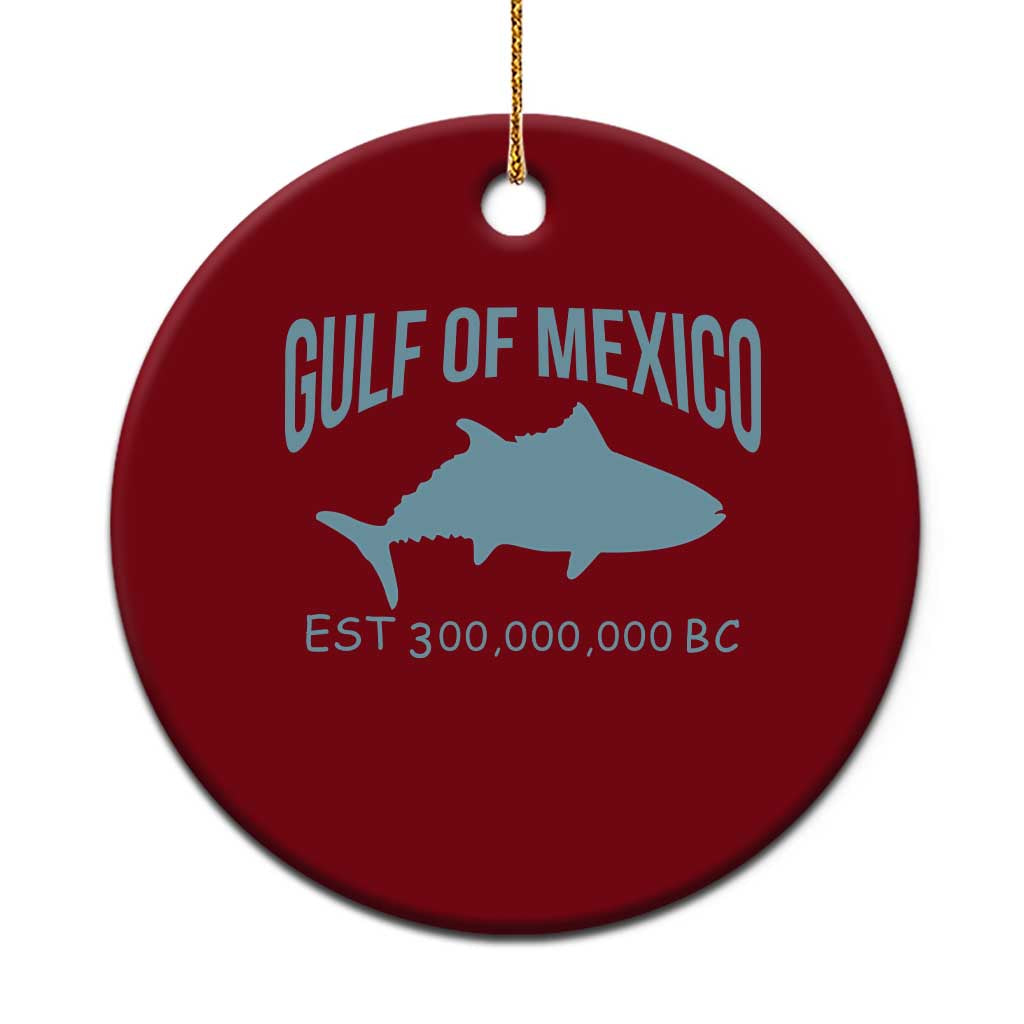 Gulf of Mexico Ceramic Ornament Est 300,000,000 BC Funny Tuna - Wonder Print Shop