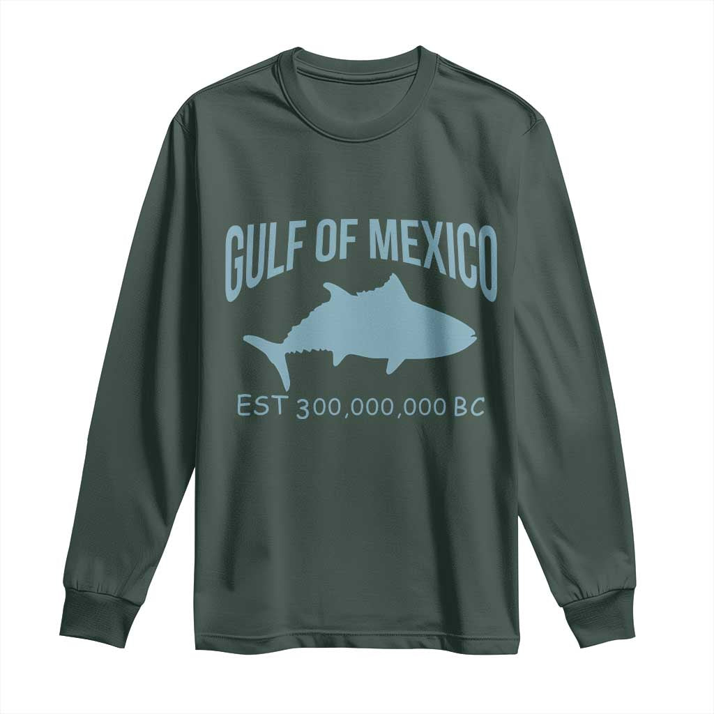 Gulf of Mexico Long Sleeve Shirt Est 300,000,000 BC Funny Tuna