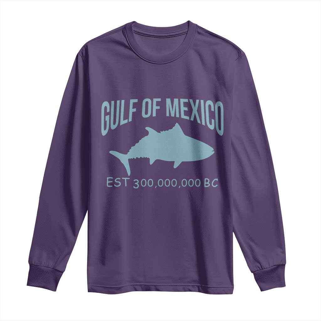 Gulf of Mexico Long Sleeve Shirt Est 300,000,000 BC Funny Tuna