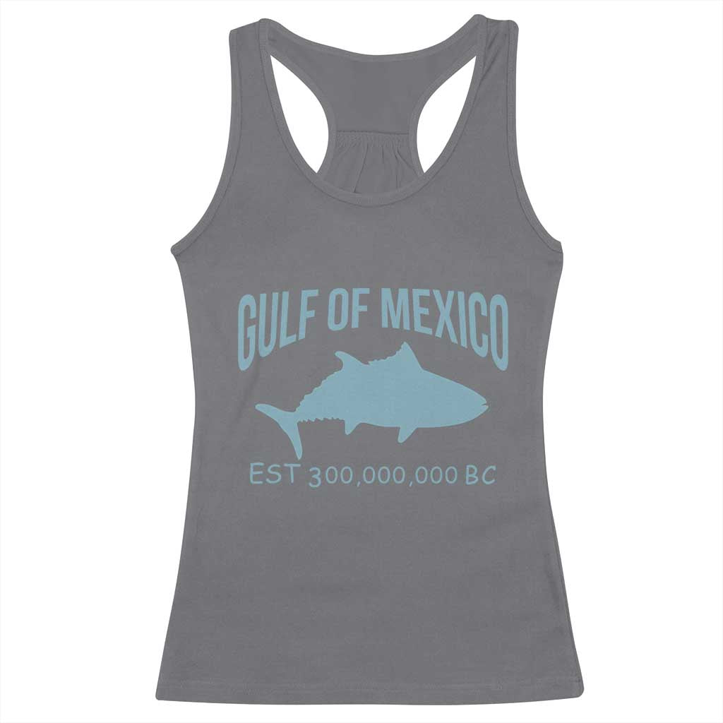 Gulf of Mexico Racerback Tank Top Est 300,000,000 BC Funny Tuna