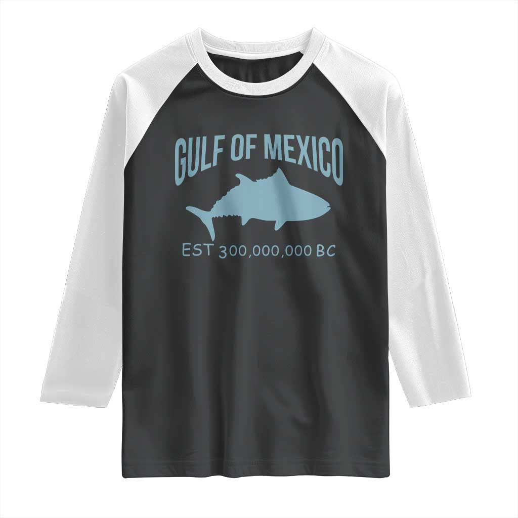 Gulf of Mexico Raglan Shirt Est 300,000,000 BC Funny Tuna