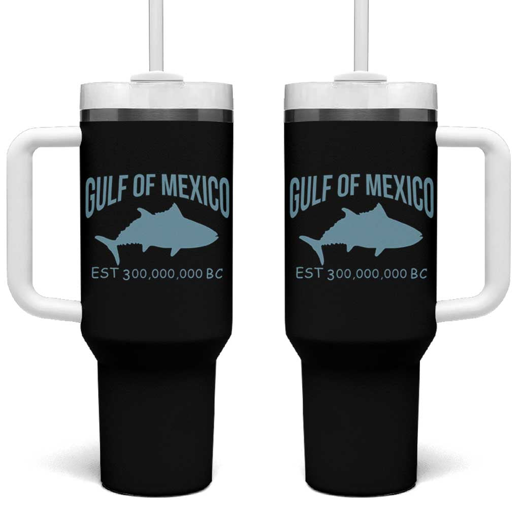 Gulf of Mexico Tumbler With Handle Est 300,000,000 BC Funny Tuna