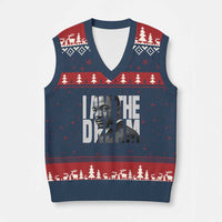 Martin Luther King MLK Day V-Neck Knit Sweater Vest I Am The Dream Black King Power Black History Month - Wonder Print Shop