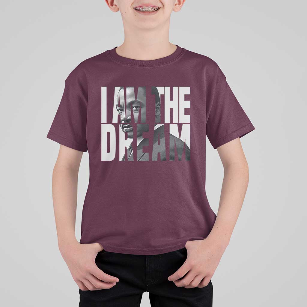 Martin Luther King MLK Day T Shirt For Kid I Am The Dream Black King Power Black History Month