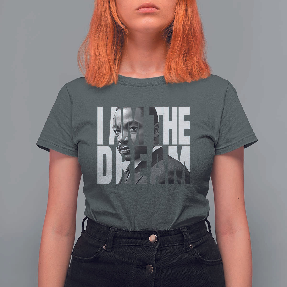 Martin Luther King MLK Day T Shirt For Women I Am The Dream Black King Power Black History Month