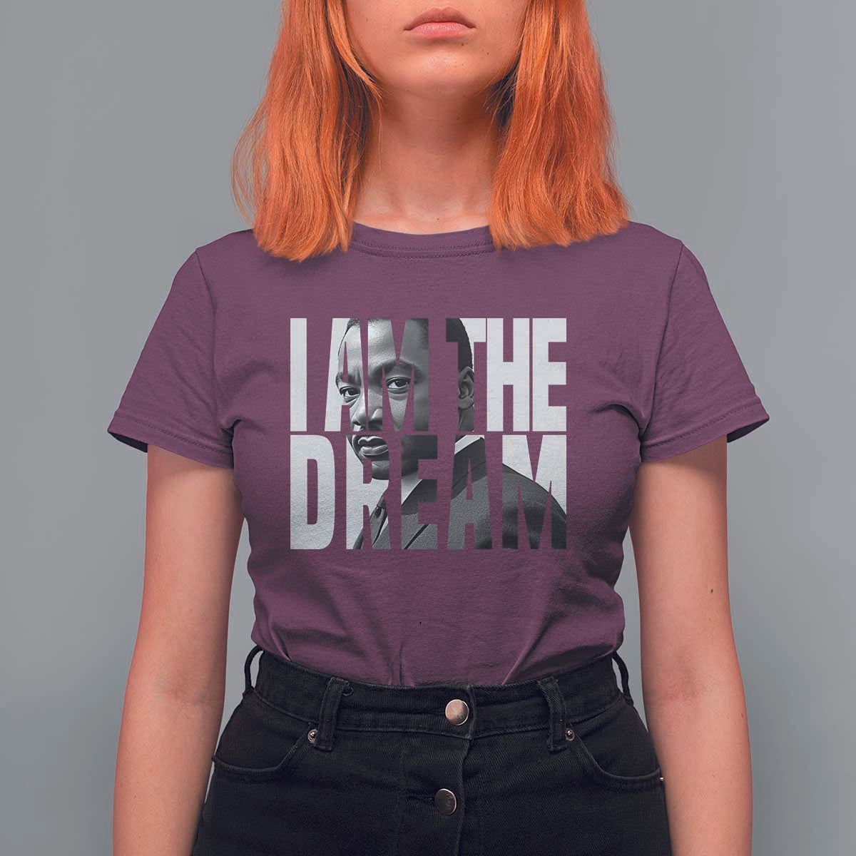Martin Luther King MLK Day T Shirt For Women I Am The Dream Black King Power Black History Month