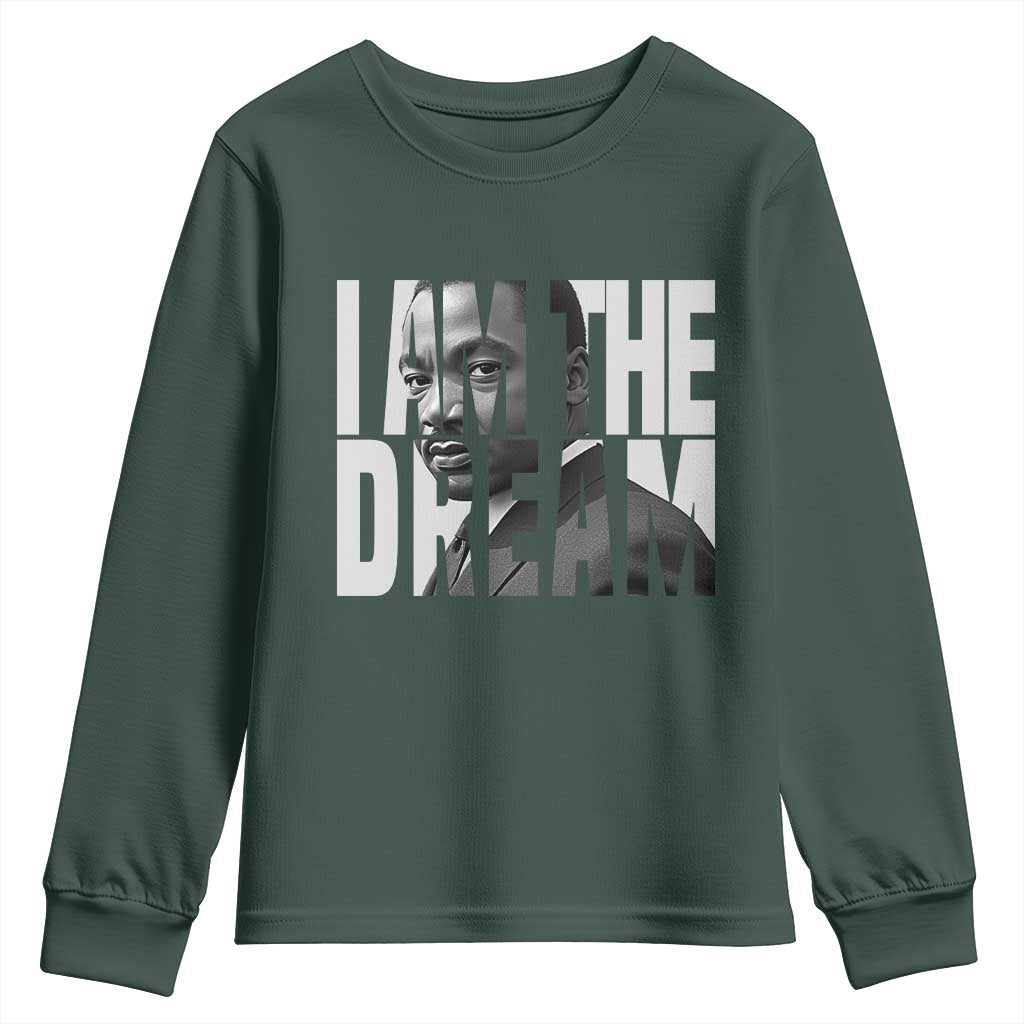 Martin Luther King MLK Day Youth Sweatshirt I Am The Dream Black King Power Black History Month