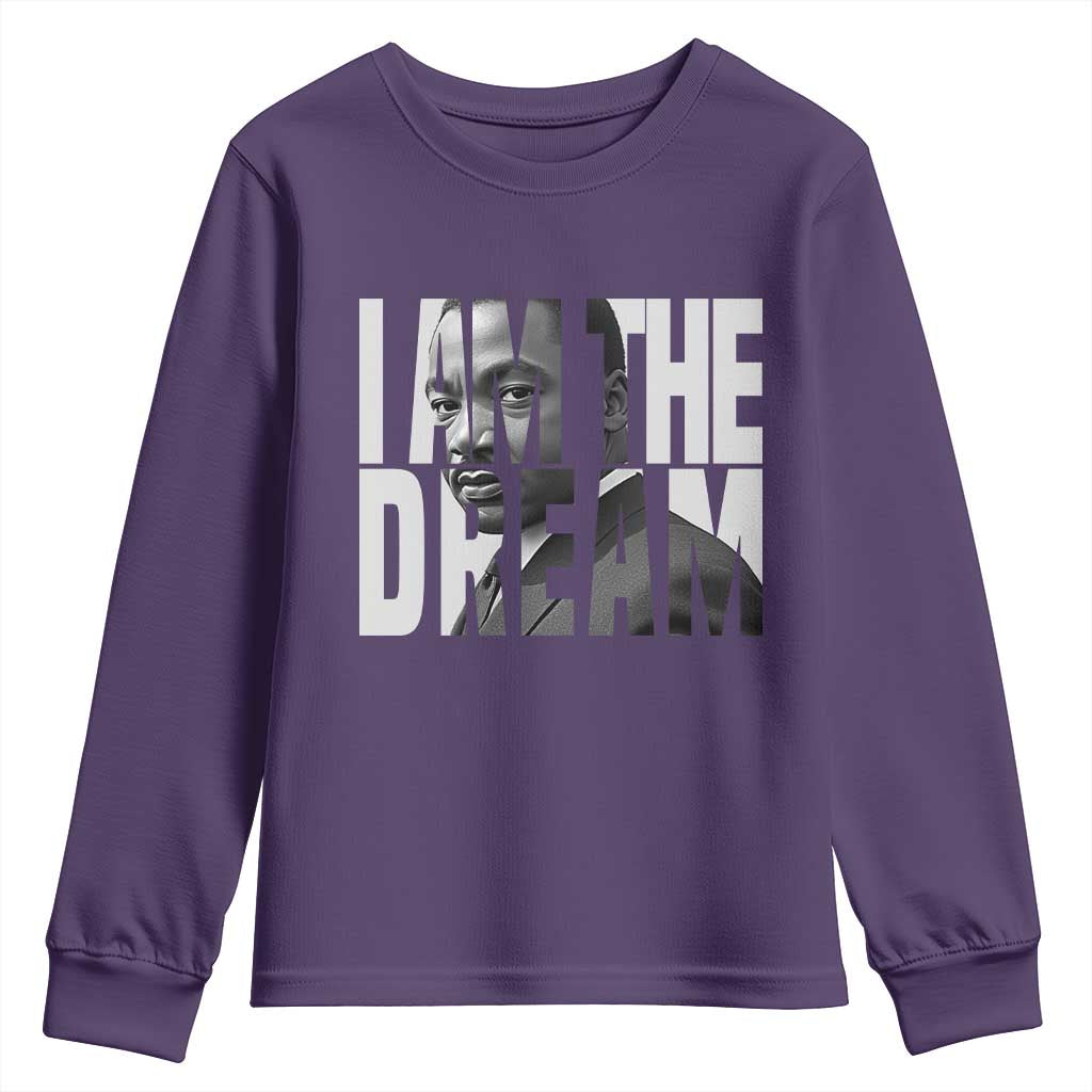Martin Luther King MLK Day Youth Sweatshirt I Am The Dream Black King Power Black History Month