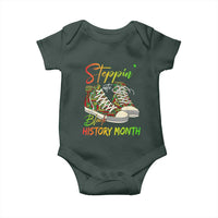 Stepping Into Black History Month Baby Onesie Sneakers