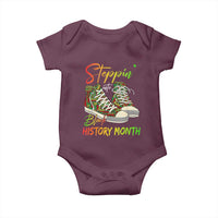 Stepping Into Black History Month Baby Onesie Sneakers