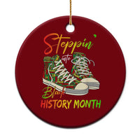 Stepping Into Black History Month Ceramic Ornament Sneakers - Wonder Print Shop