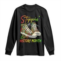 Stepping Into Black History Month Long Sleeve Shirt Sneakers
