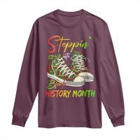 Stepping Into Black History Month Long Sleeve Shirt Sneakers