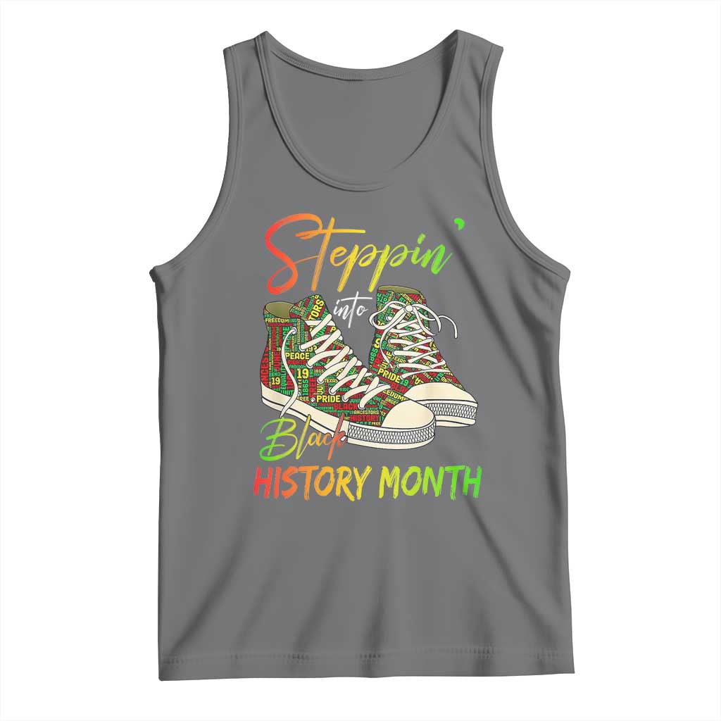 Stepping Into Black History Month Tank Top Sneakers