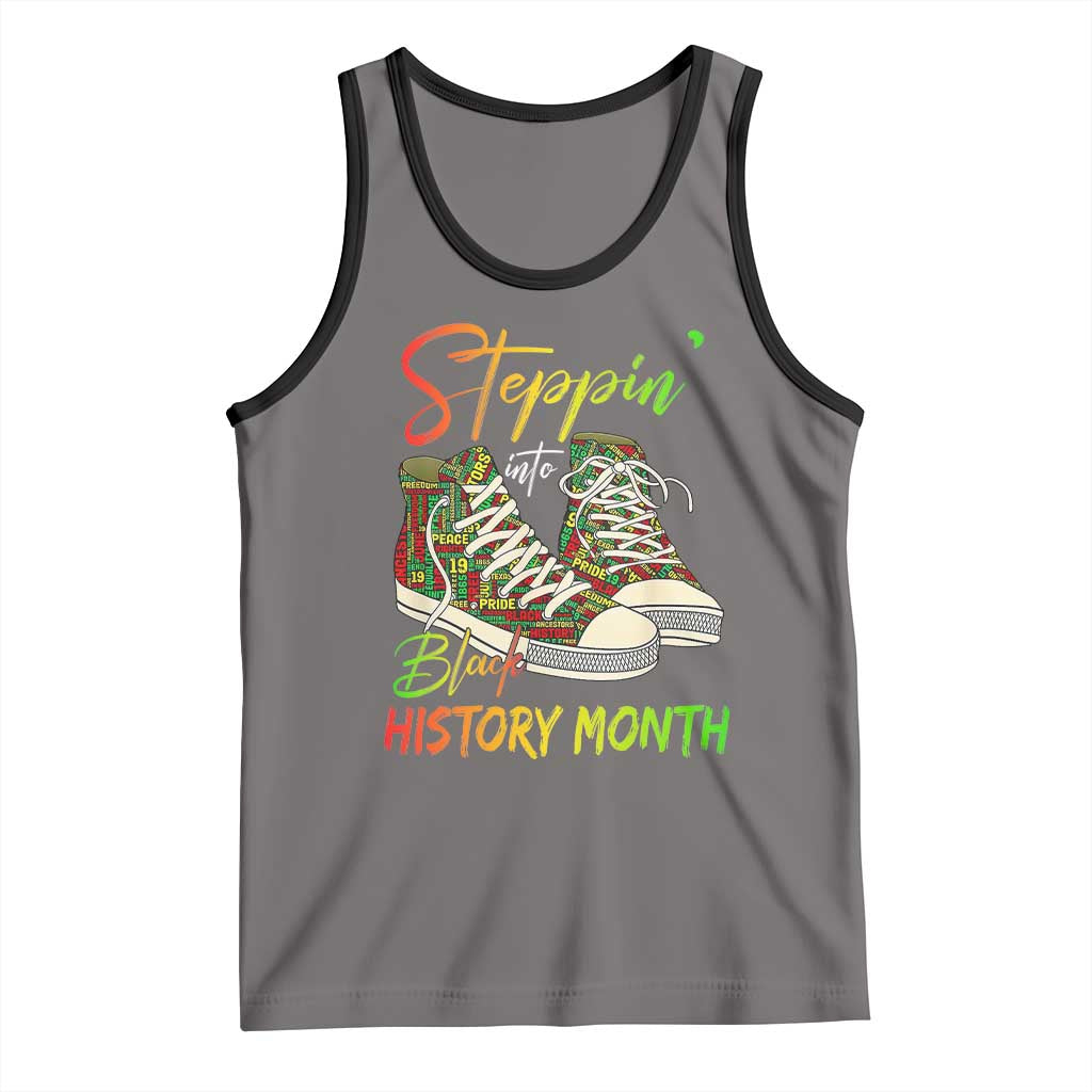 Stepping Into Black History Month Tank Top Sneakers