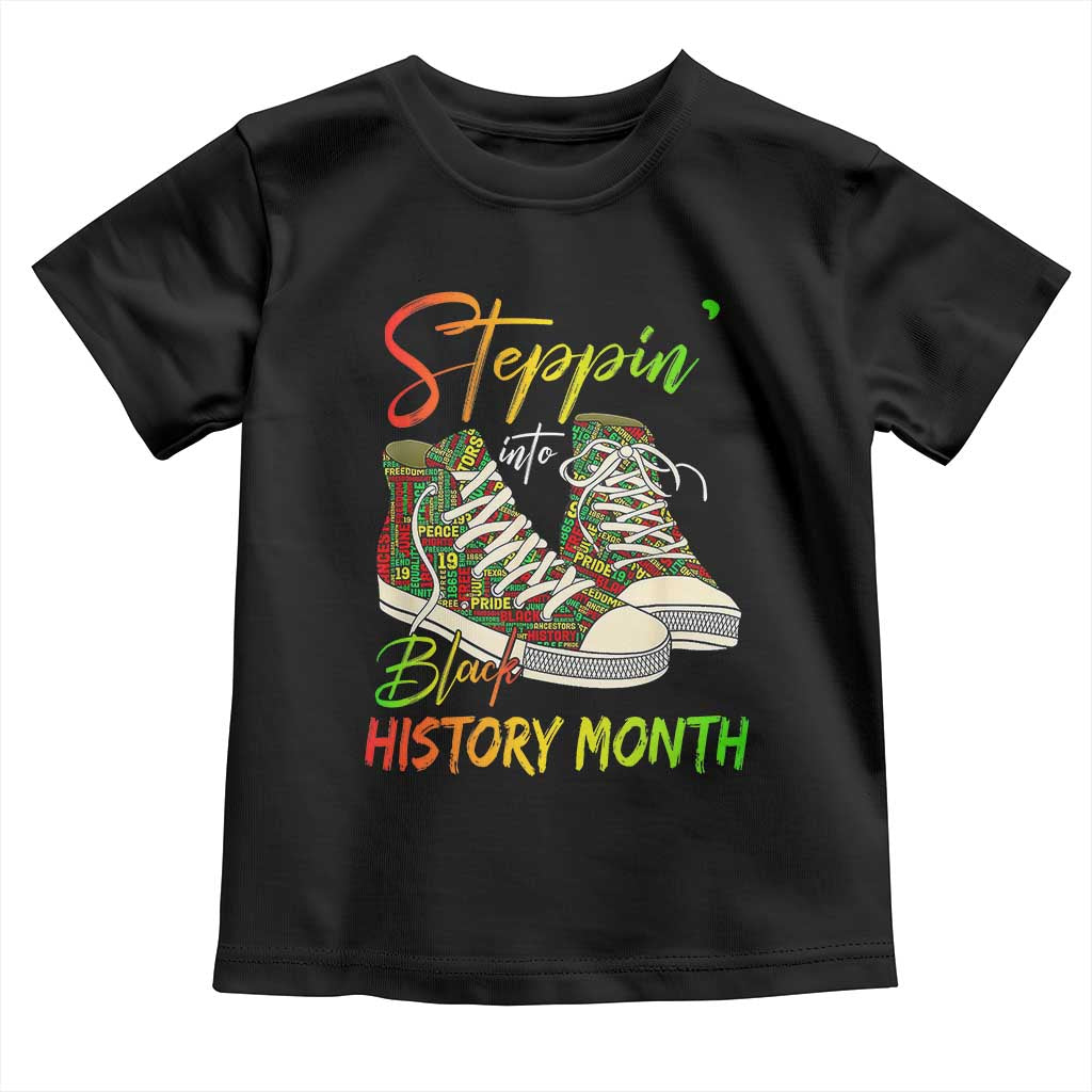 Stepping Into Black History Month Toddler T Shirt Sneakers