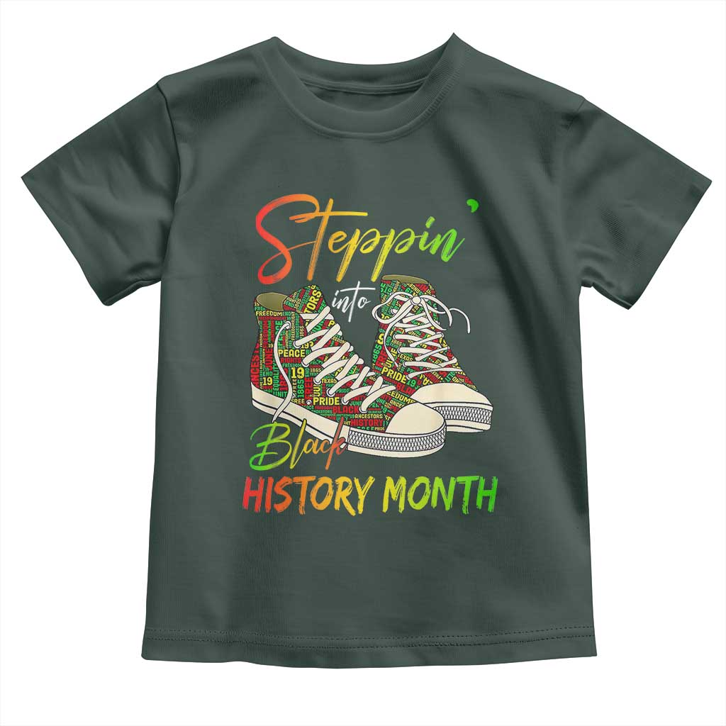 Stepping Into Black History Month Toddler T Shirt Sneakers