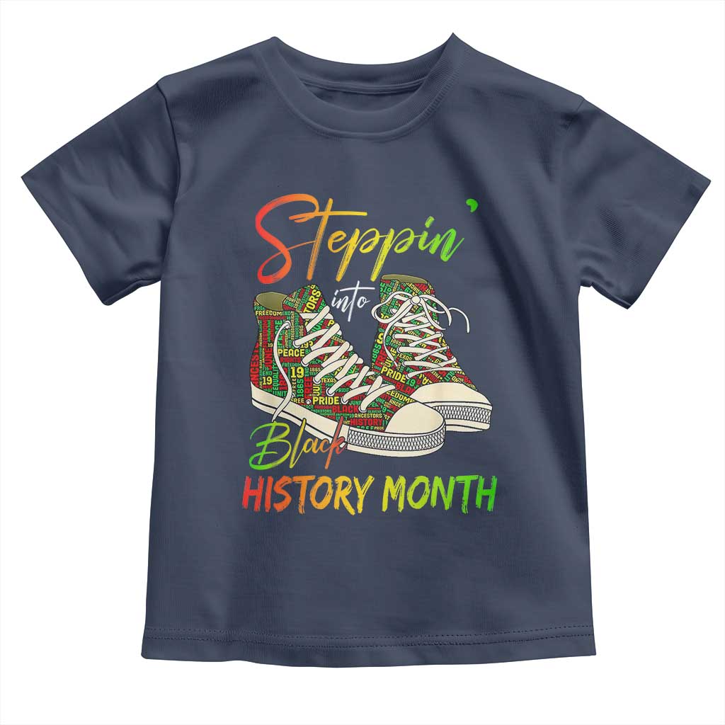 Stepping Into Black History Month Toddler T Shirt Sneakers