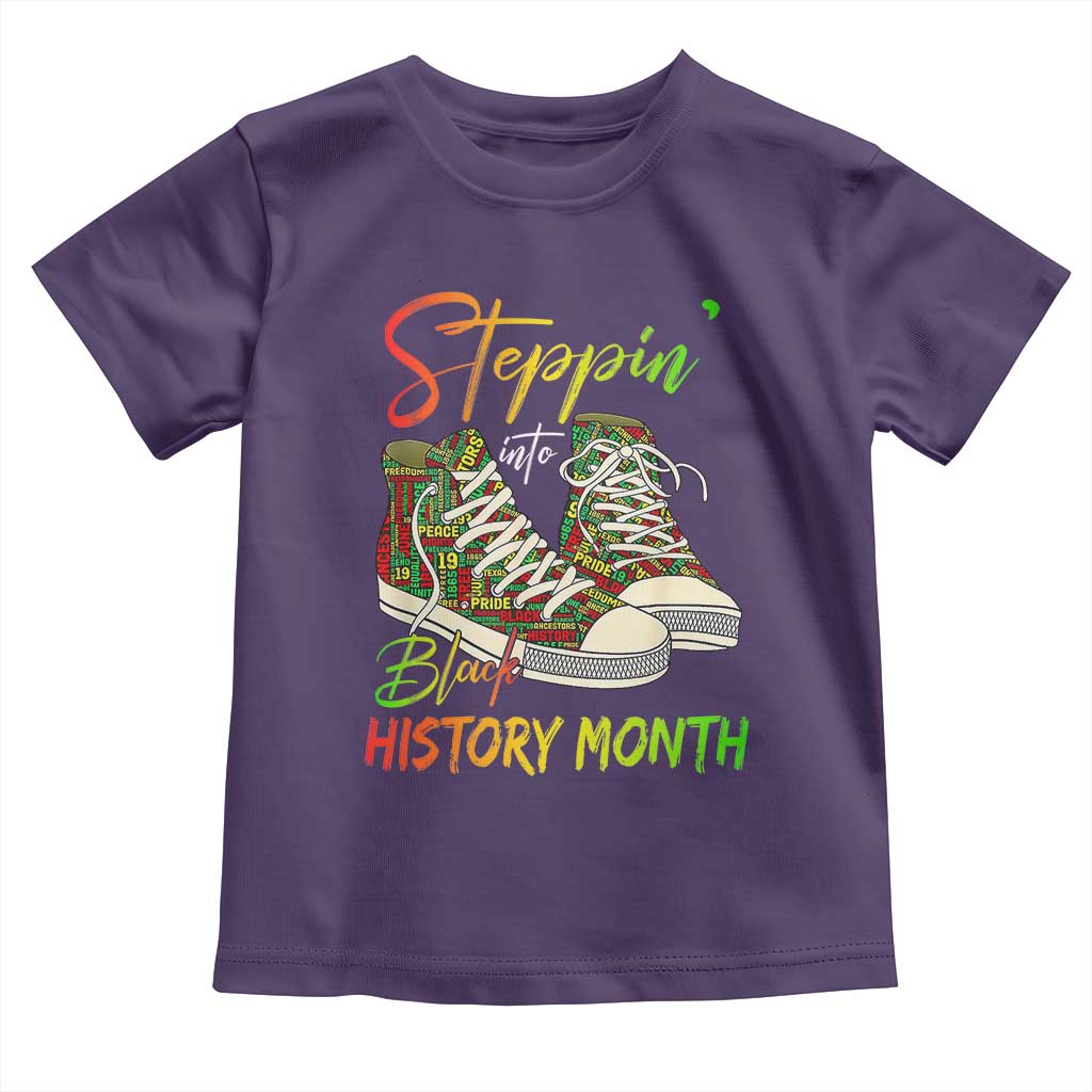 Stepping Into Black History Month Toddler T Shirt Sneakers