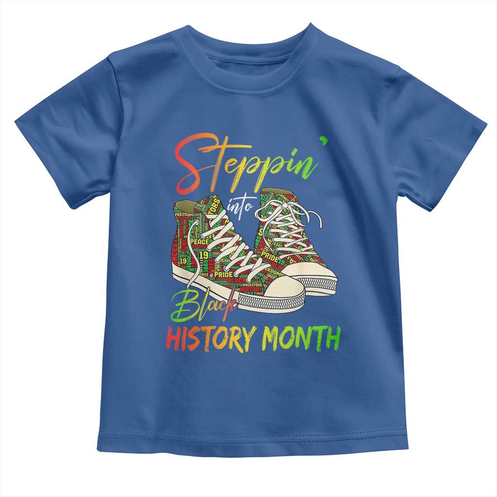 Stepping Into Black History Month Toddler T Shirt Sneakers