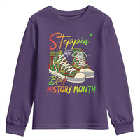 Stepping Into Black History Month Youth Sweatshirt Sneakers
