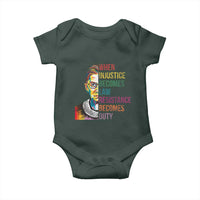 RBG Quote Baby Onesie When Injustice Becomes Law Resistance Becomes Duty
