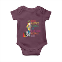 RBG Quote Baby Onesie When Injustice Becomes Law Resistance Becomes Duty