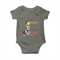 RBG Quote Baby Onesie When Injustice Becomes Law Resistance Becomes Duty
