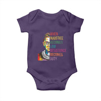 RBG Quote Baby Onesie When Injustice Becomes Law Resistance Becomes Duty
