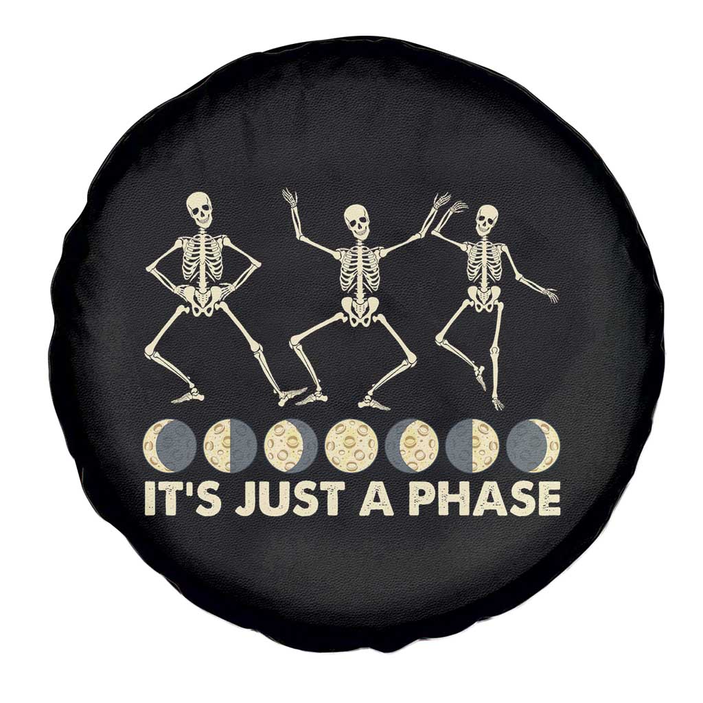 Dancing Skeleton Spare Tire Cover It's Just A Phase Moon Celestial Cycle Phases Of The Moon Astronomy