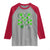 Funny Nurse St Patricks Day Raglan Shirt Nursing Stethoscope Green Clover Shamrock
