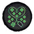 Funny Nurse St Patricks Day Spare Tire Cover Nursing Stethoscope Green Clover Shamrock