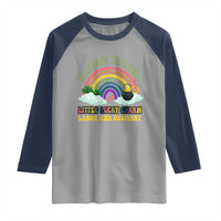 Funny Labor and Delivery St Patricks Day Raglan Shirt Delivering The Cutiest Little Lucky Charm
