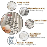 Airmail Letter Dear Mom Throw Blanket Long Distance Hug Meaningful Mother's Day