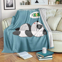 Funny Panda Mom Energy Throw Blanket Mom Is Charging Temporarily Out Of Service Mother's Day Gag Gift