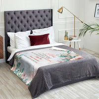 To My Mom Floral Throw Blanket You Are The World Botanical Gift for Mother's Day